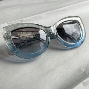 Wildfox kitten cateye glitter sunglasses